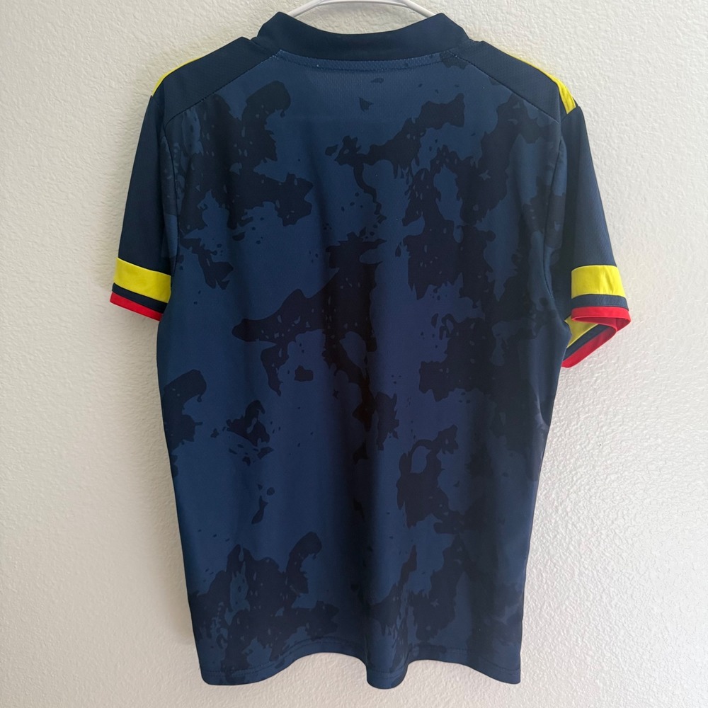 Adidas Colombia National Team Navy Blue Camo Soccer Jersey Men's Size Medium - Picture 6 of 6